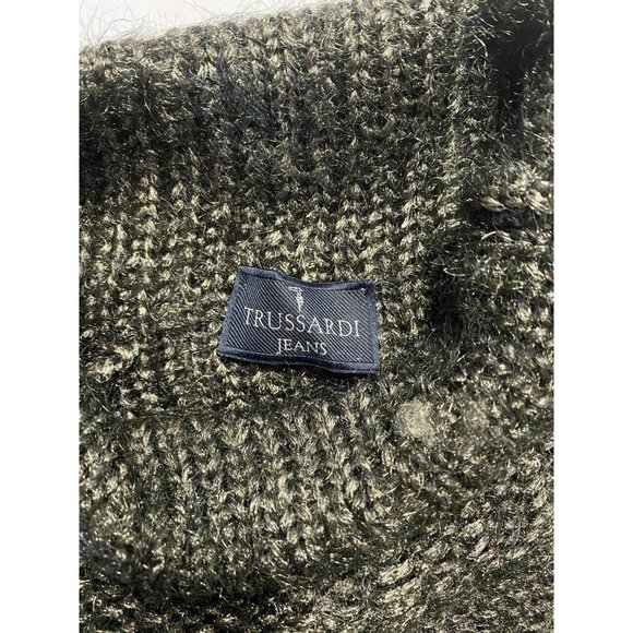 Trussardi Jeans Sleeveless Turtleneck Metallic Dar - Picture 9 of 11